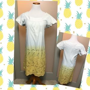 Max Studio Eyelet Cotton Dress